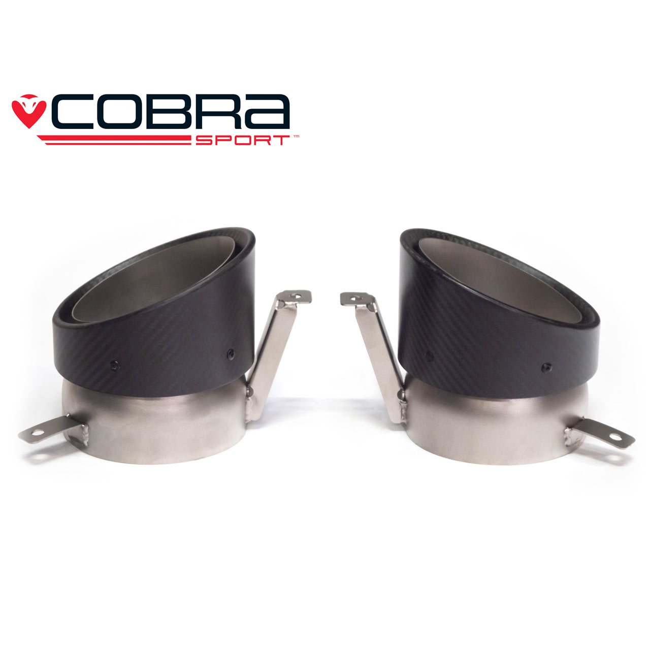 Audi R8 5.2 V10 Carbon Fibre Exhaust Tip Set - TP114 Tailpipe