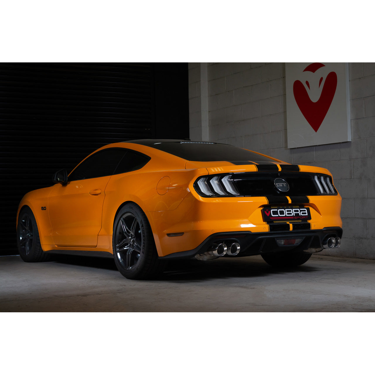 Ford Mustang 5.0 V8 GT (2018>) Facelift 3" Valved Cat Back Performance Exhaust