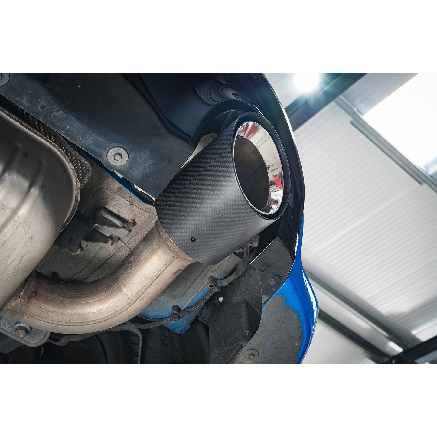 BMW X2 M35i xDrive (F39) OEM Style M Performance Tips - Carbon Fibre Larger 4" Slip-on Replacement Tailpipes