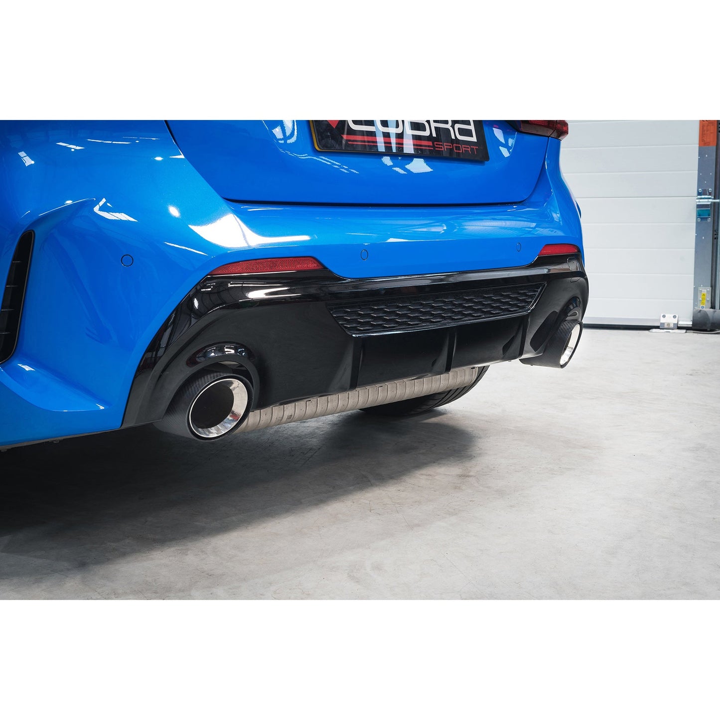 BMW M135i xDrive (F40) OEM Style M Performance Tips - Carbon Fibre Larger 4" Slip-on Replacement Tailpipes