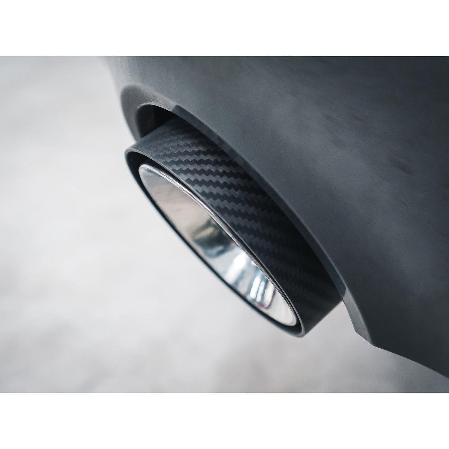 BMW 4 Series (G22/G23) Carbon Fibre M Performance Tips - OEM Style Larger 3.5" Slip-on Replacement Tailpipes