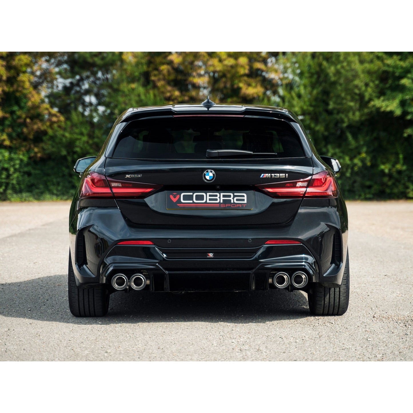 BMW M135i (F40) Quad Exit GPF/PPF Back Non-Valved Race Box Delete M3 Style Performance Exhaust