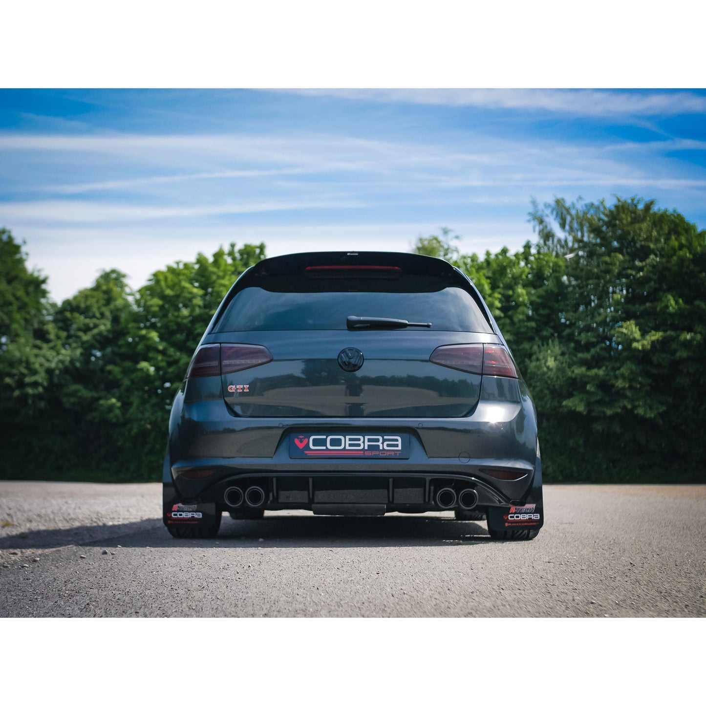 VW Golf GTI (Mk7) 2.0 TSI (5G) (12-17) Quad Exit Race Rear Axle Back (back box delete) Golf R Style Performance Exhaust