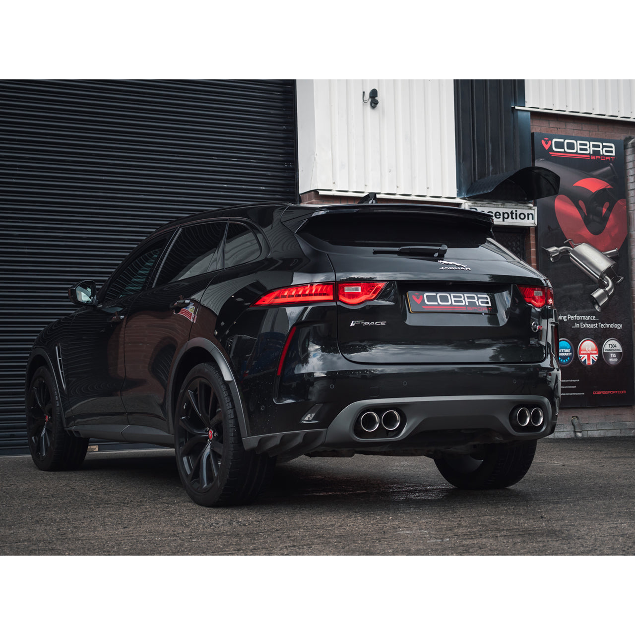 Jaguar F-Pace SVR Resonator Delete Performance Exhaust Pipe