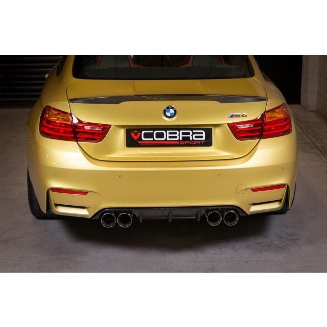 BMW M4 (F82) Coupe 3" Valved Secondary Cat Back Performance Exhaust