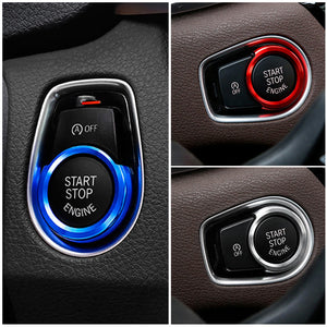 Aluminium Push Start / Stop Button Surround - BMW