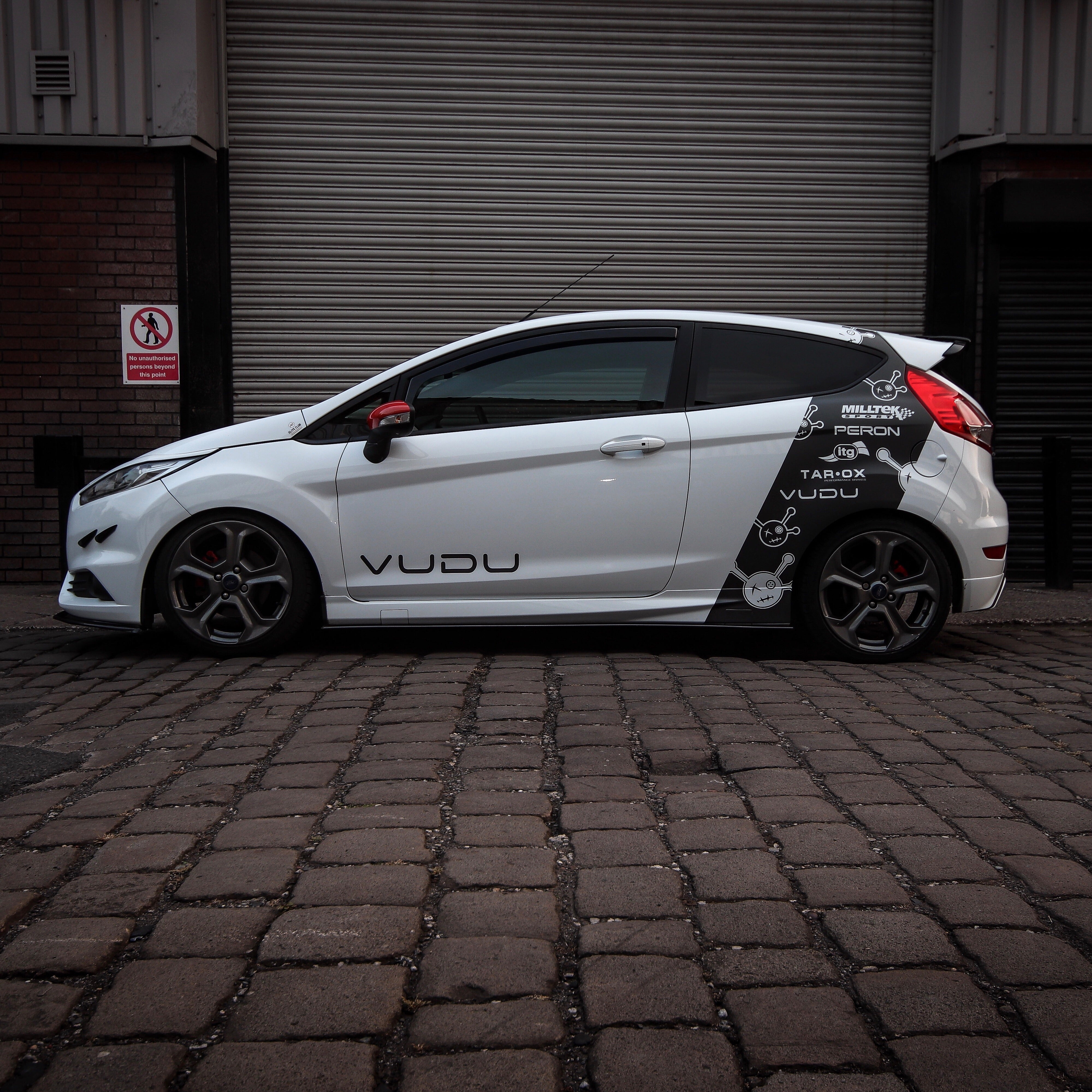 VUDU Branded Rear Quarter Wrap Car Decal