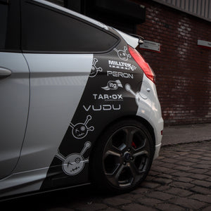 VUDU Branded Rear Quarter Wrap Car Decal