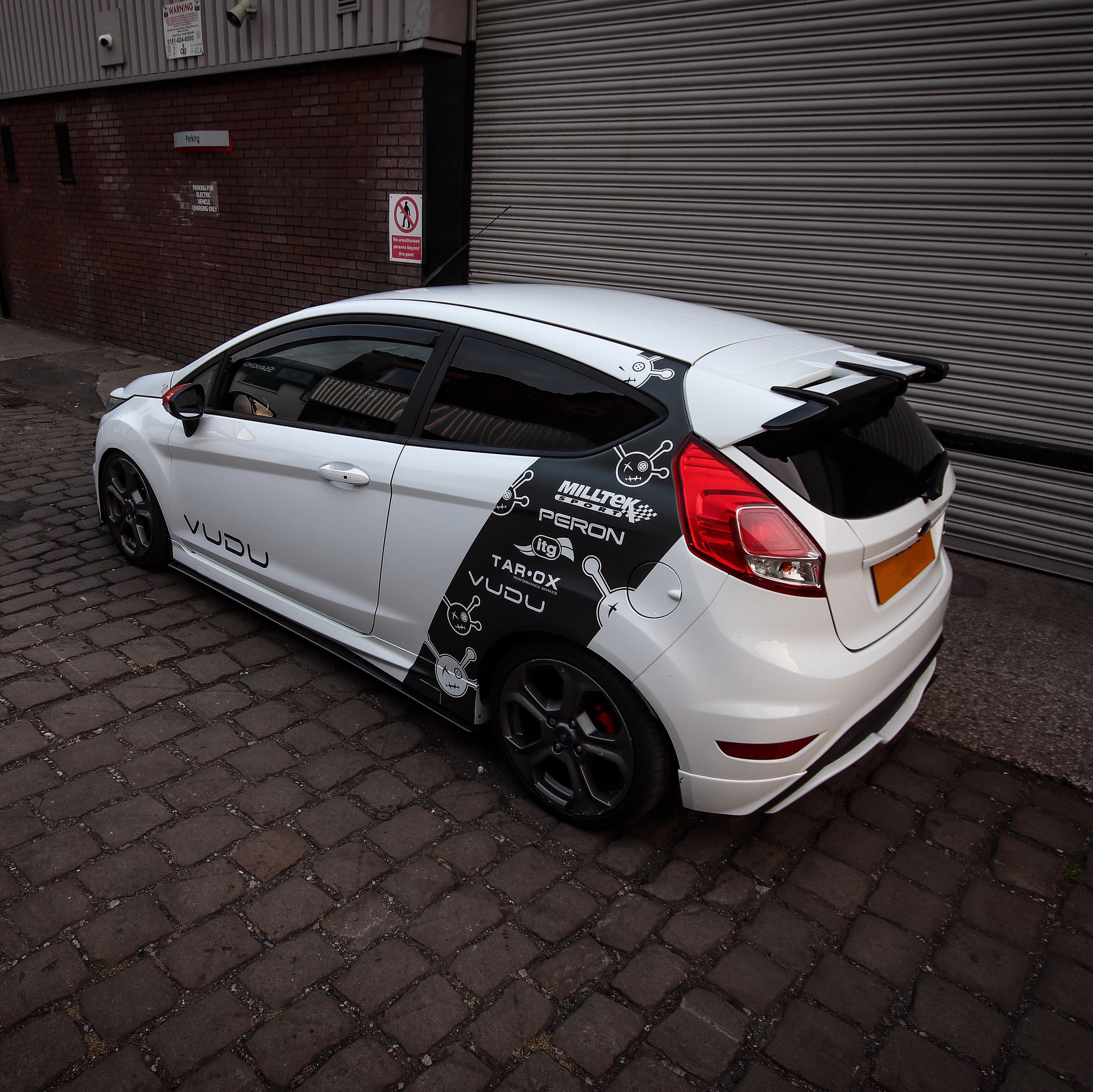 VUDU Branded Rear Quarter Wrap Car Decal