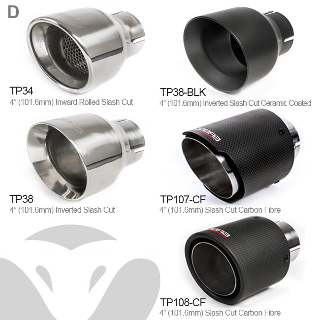 Audi TT (Mk2) 1.8/2.0 TFSI (2WD) 2011-14 Dual Exit Turbo Back Performance Exhaust