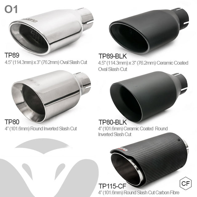 Audi S3 (8Y) 5 door Sportback Valved Turbo Back Performance Exhaust